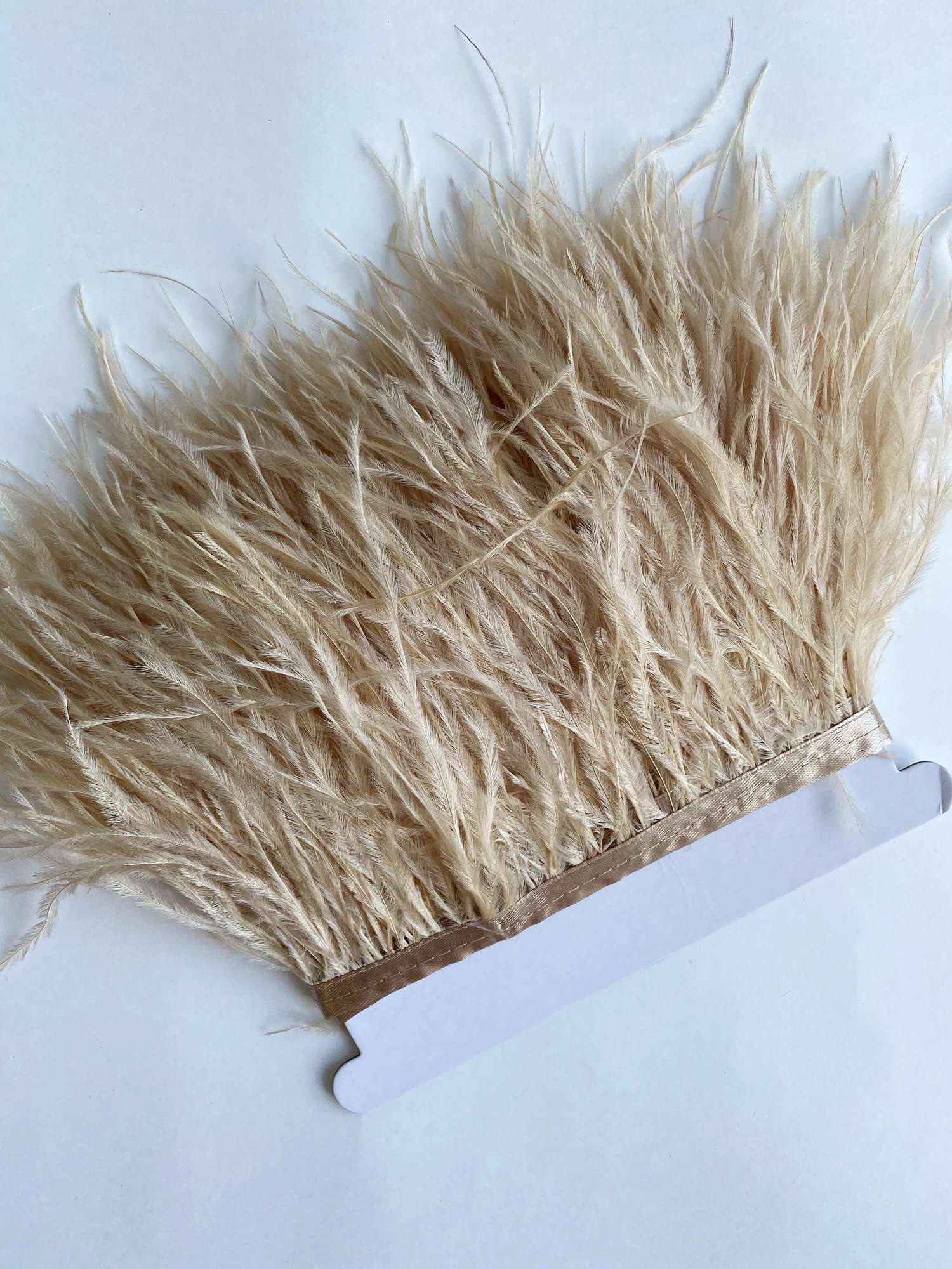 Перья Страуса 11-15 см №047 Натуральный