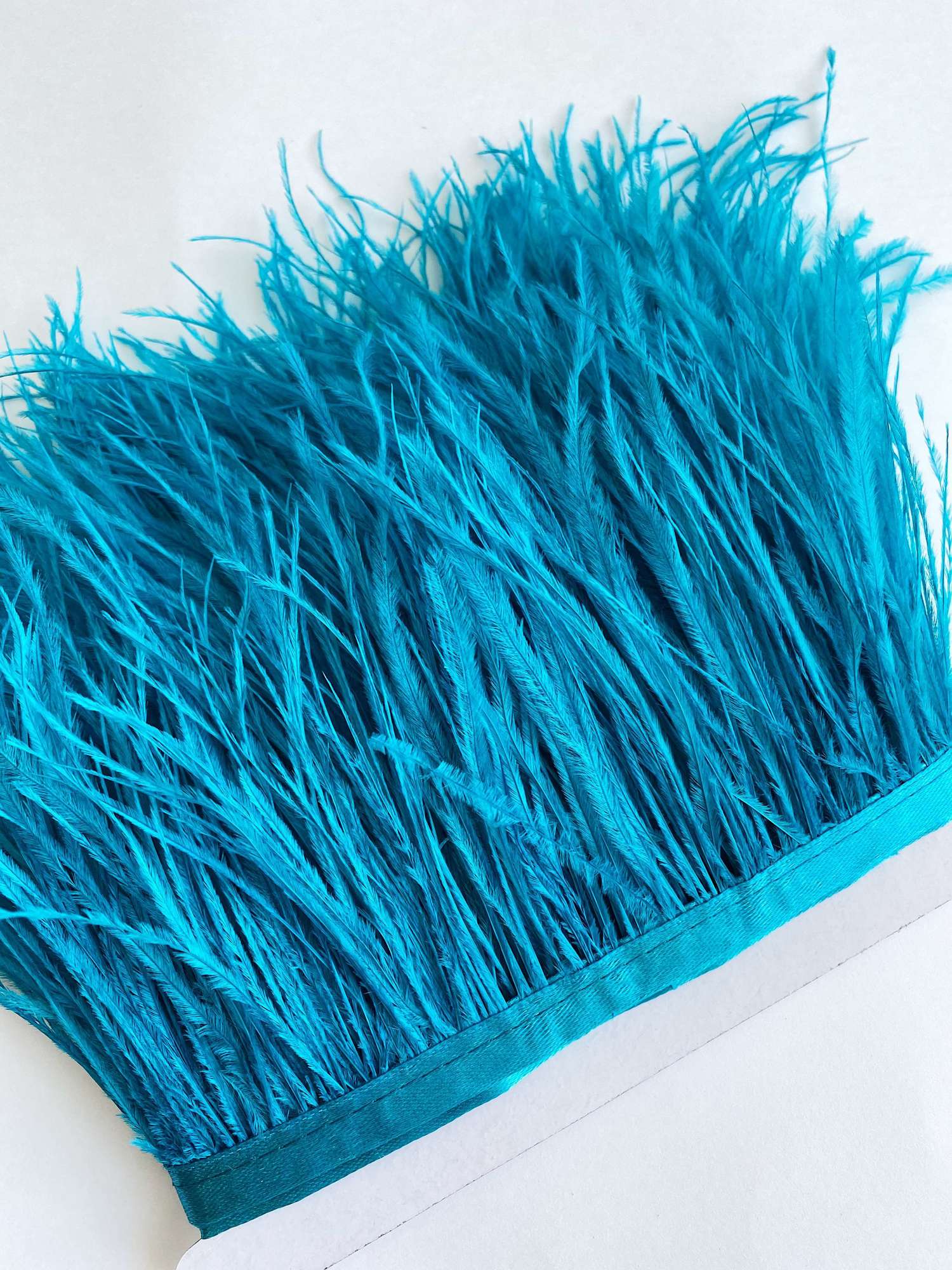 Перья страуса 11-15 см №035 Бирюзовый
