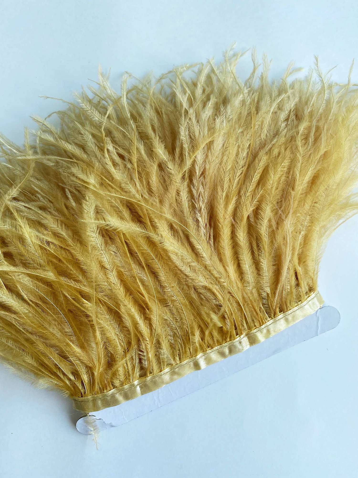 Перья Страуса 11-15 см №045 Золото