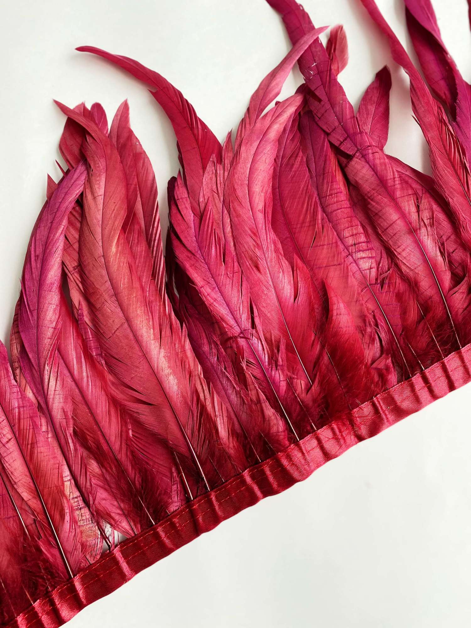 Перья Петуха 25-30 см Алый