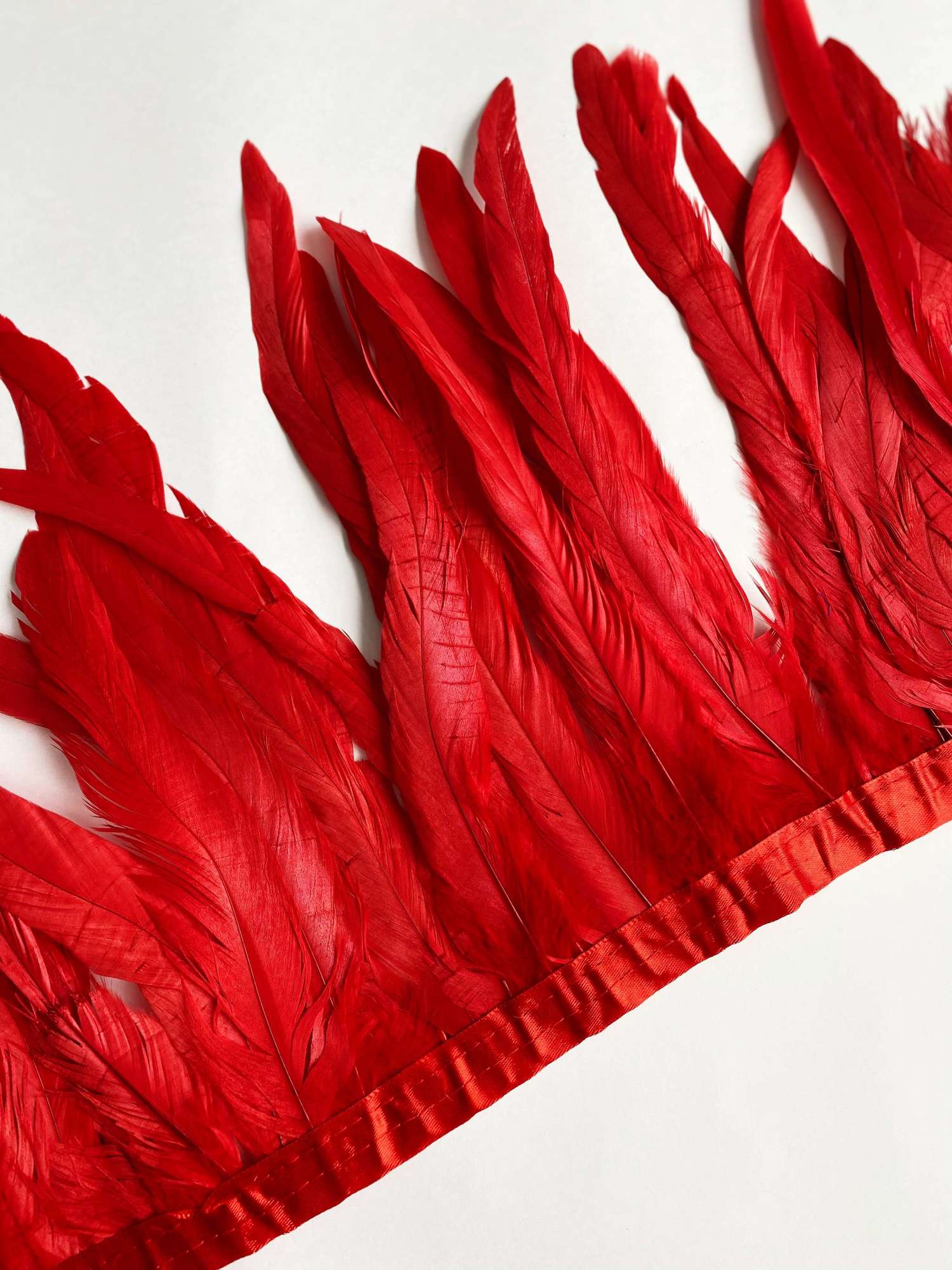 Перья Петуха 25-30 см Красный