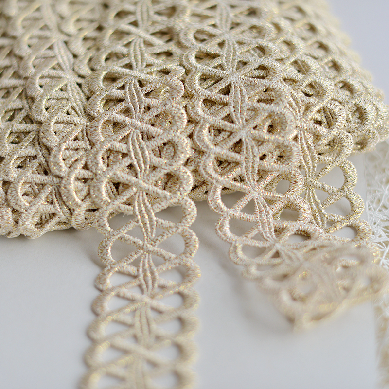 Тесьма с позолотой