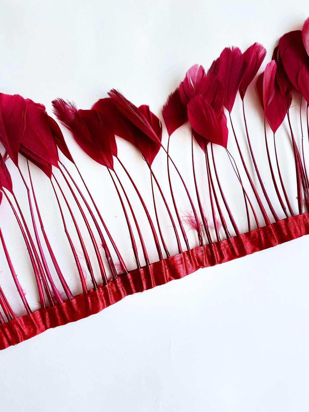 Перья на ножке Бордо