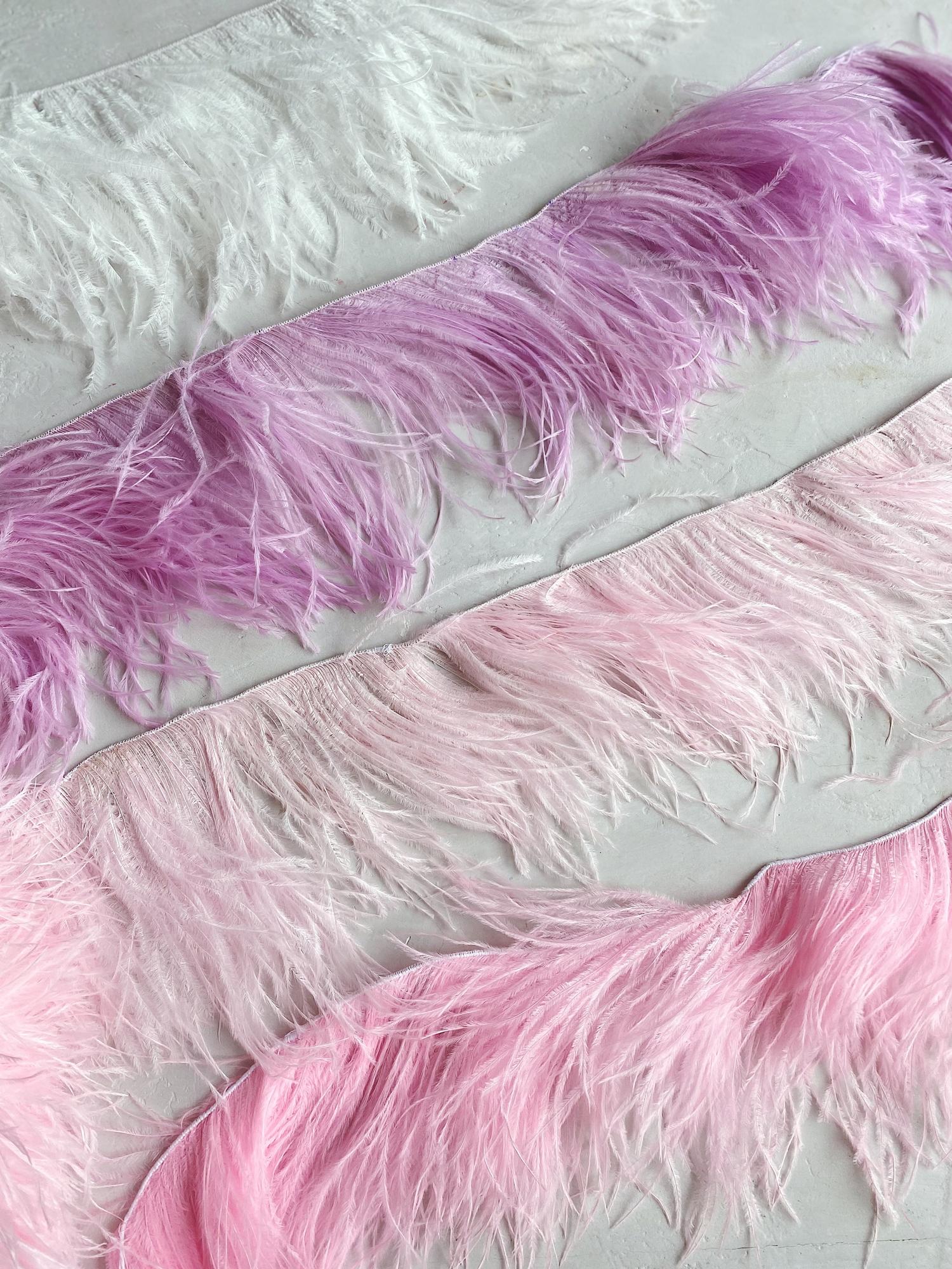 Перья страуса на нити  13-15 см