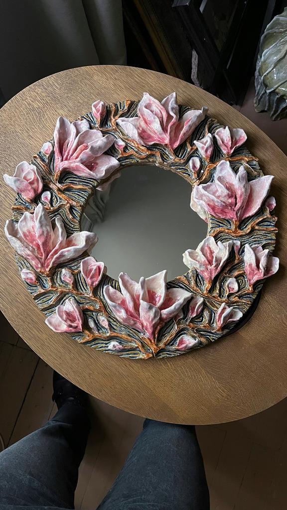 Большое зеркало Магнолия