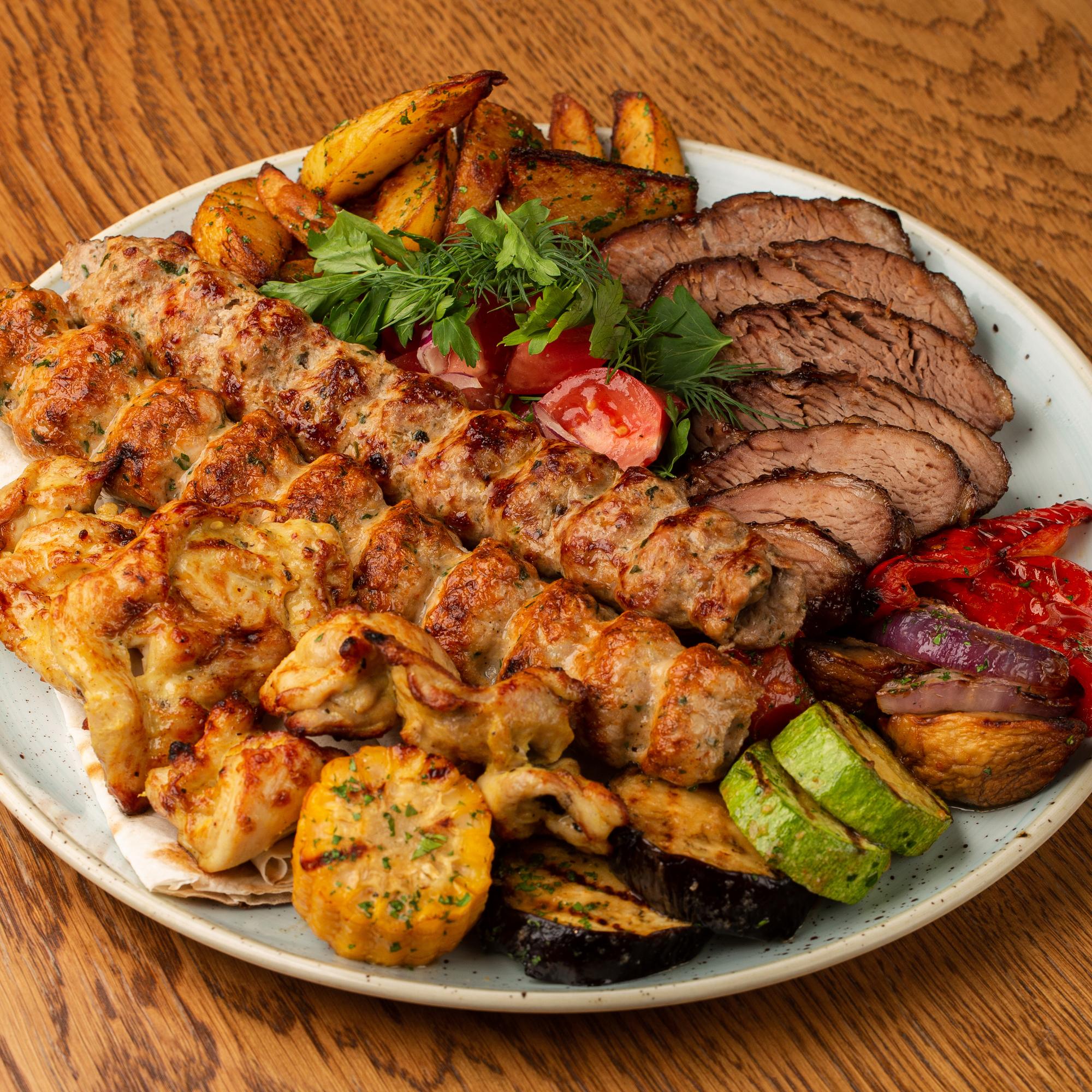 Мясное ассорти гриль