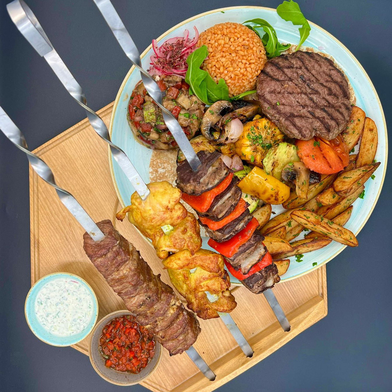 Мясное ассорти гриль