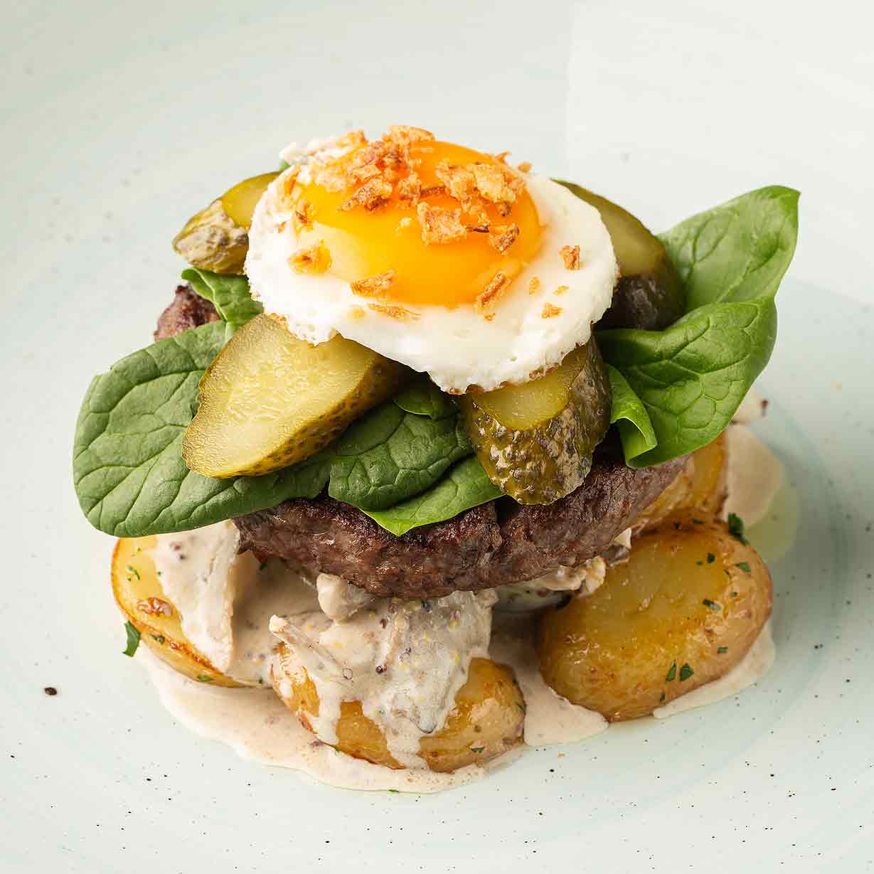 Бифштекс по-деревенски