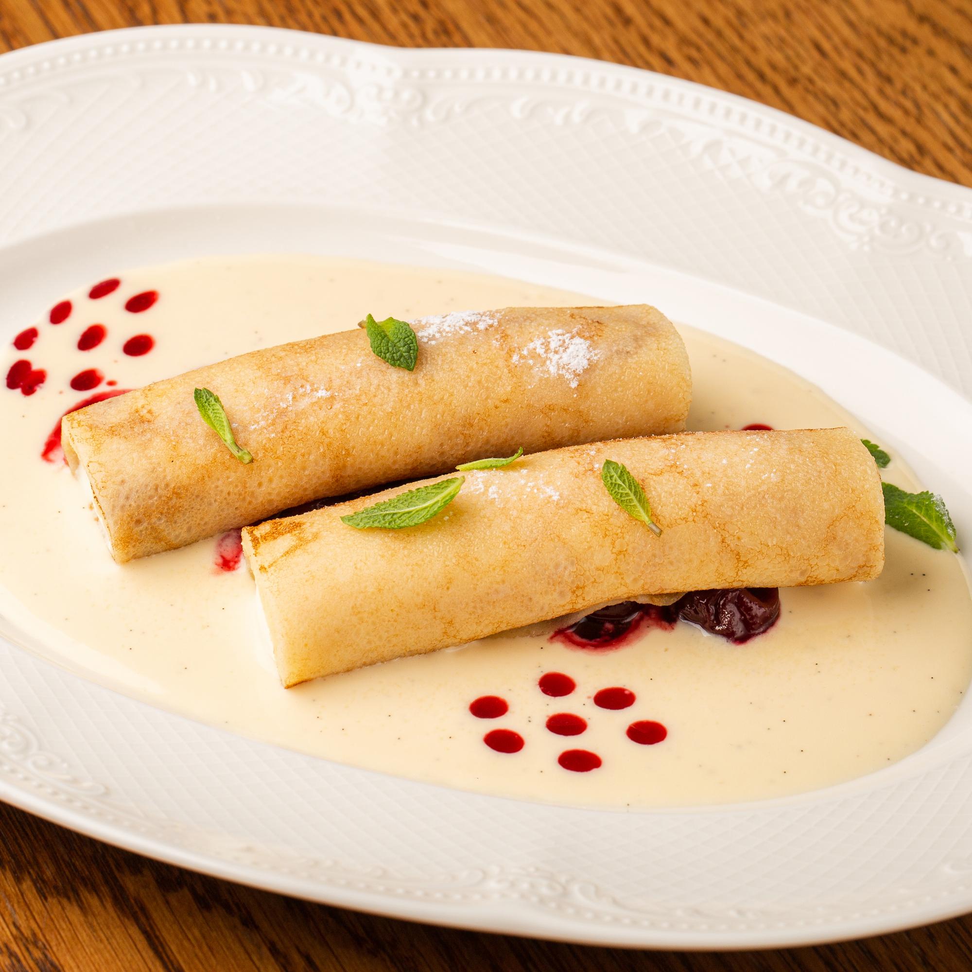 Блинчики с рикоттой и ванилью