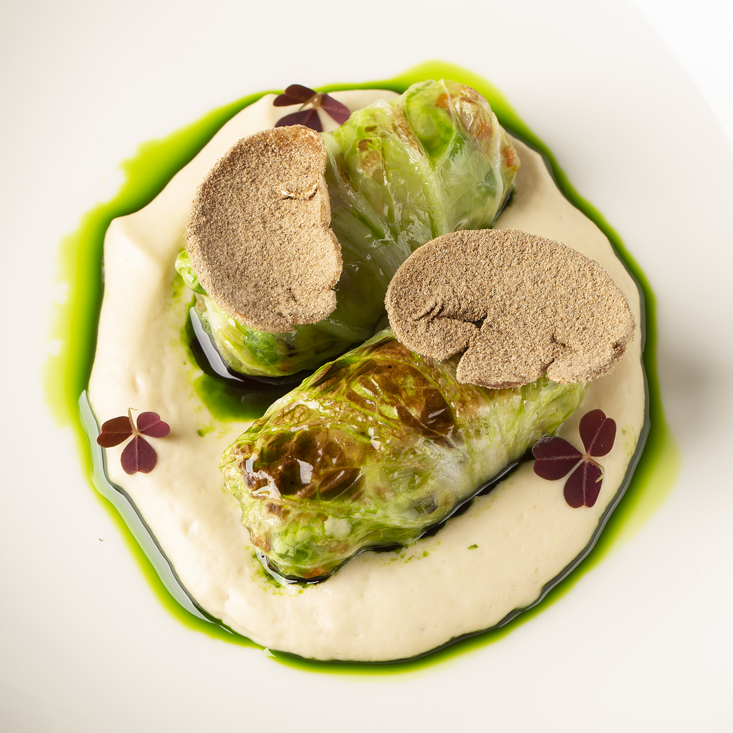 Голубцы с печеной капустой и грибами