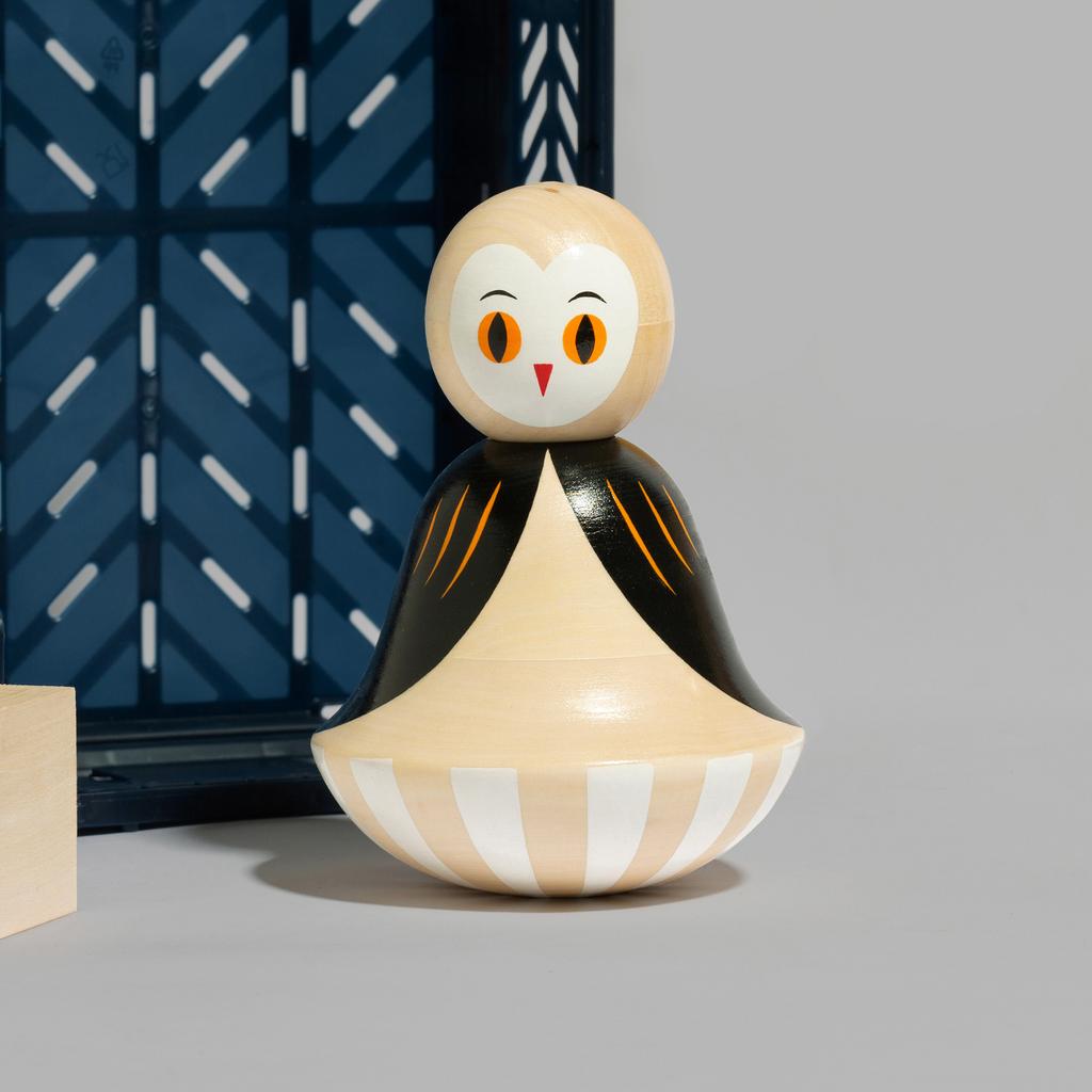 Неваляшка со звоном БЕЛАЯ СОВА