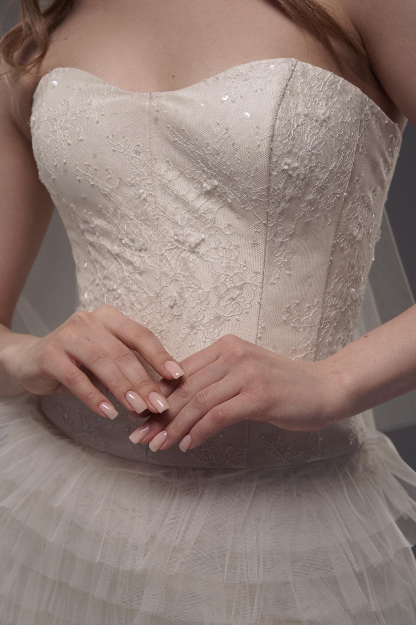 Свадебное мини-платье Амьен