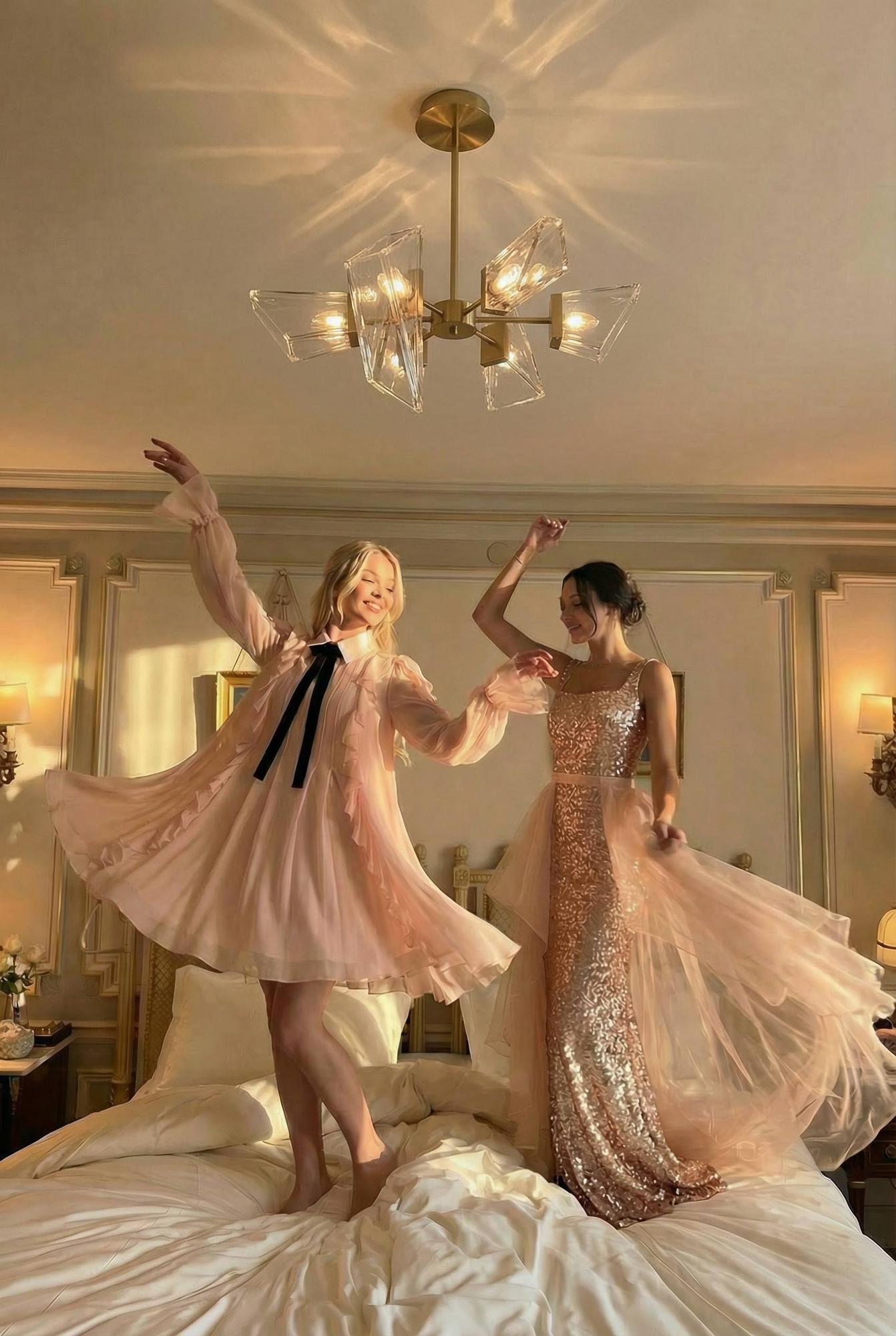 Коктейльное шифоновое платье Прая