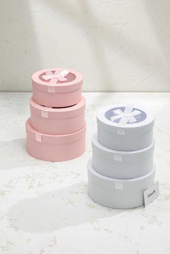 Набор боксов Круглые Мини с Прозрачной крышкой