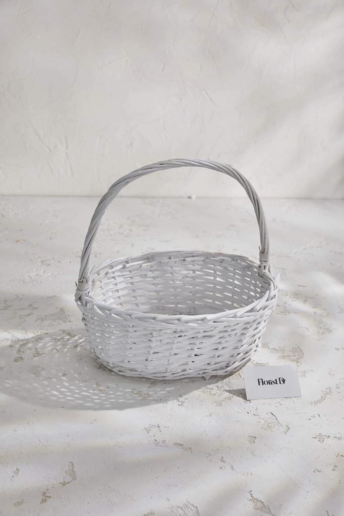 Овальная корзина - Белая