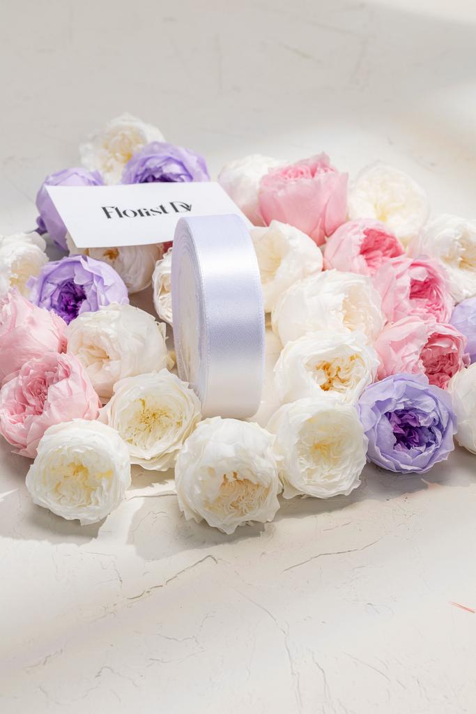 Атлас - 2,5 см - Белый (25м)