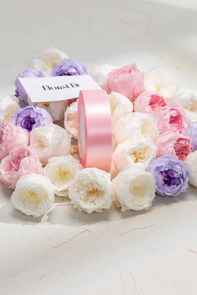 Атлас - 2,5 см - Нежно-розовый (25м)