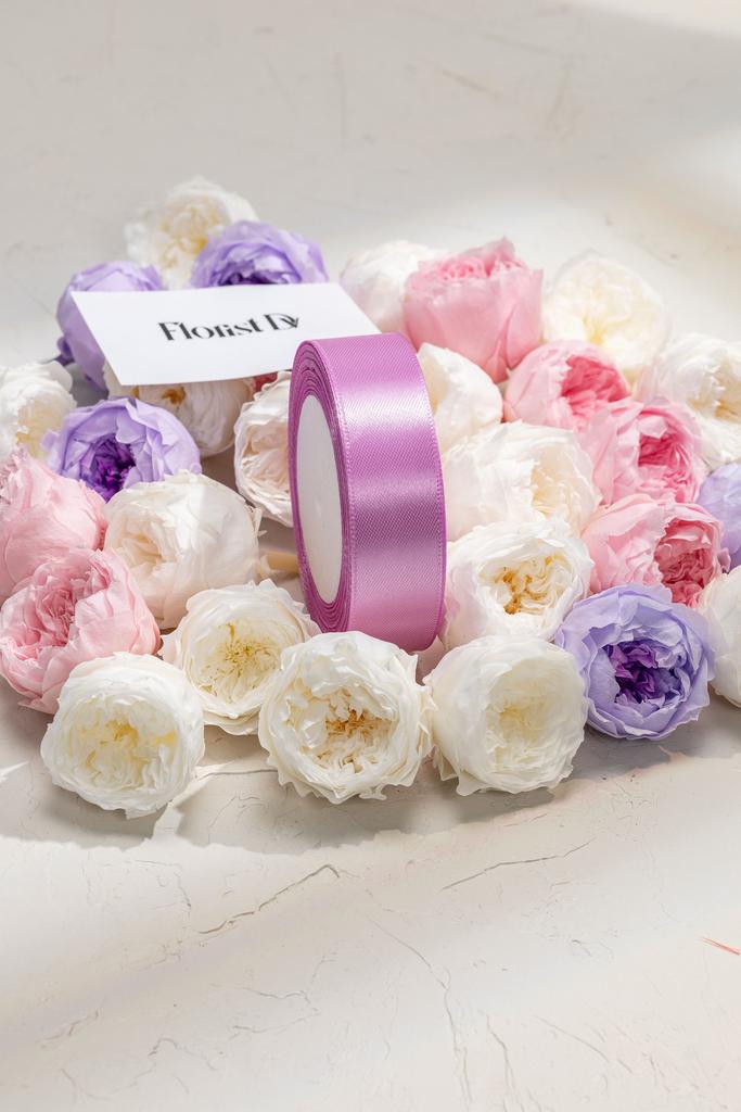 Атлас - 2,5 см - Лавандовый (25м)