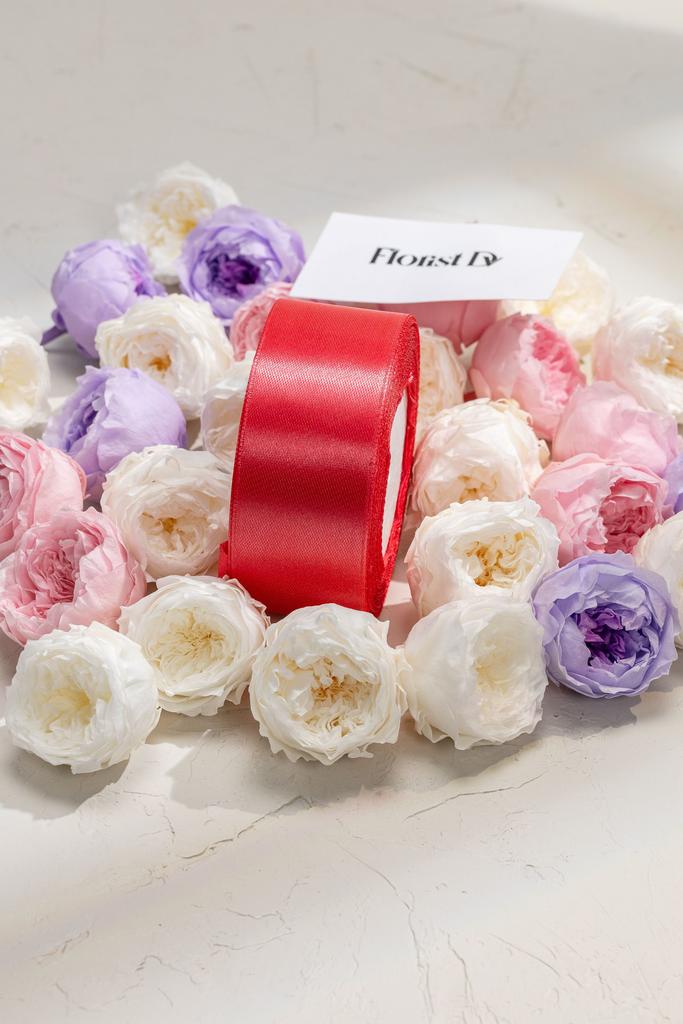 Атлас - 4 см - Пыльно-розовый (25м)