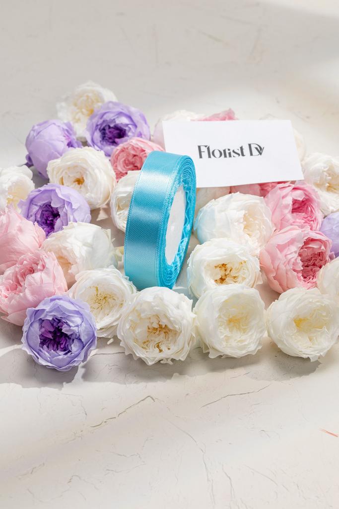 Атлас - 2 см - Голубой (25м)