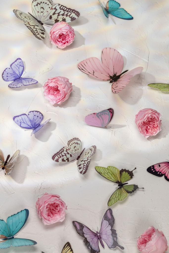 Бабочки декоративные - Разноцветные