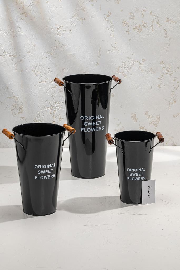 Ваза железная - Черная