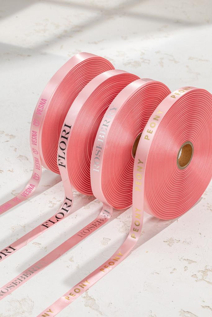 Лента "Розовый винтаж" - 200 метров