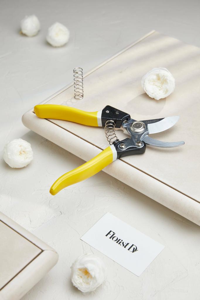 Секатор SK-5 JAPAN с доп. пружиной - Желтый