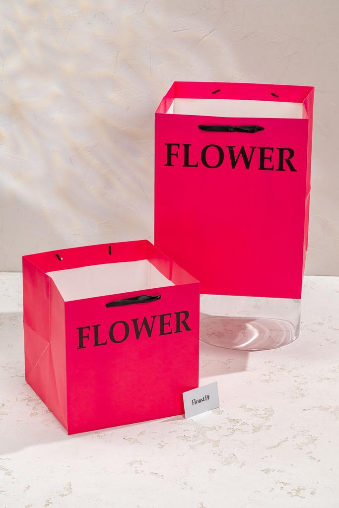 Пакет Фуксия - "Flower" 2 штуки в наборе