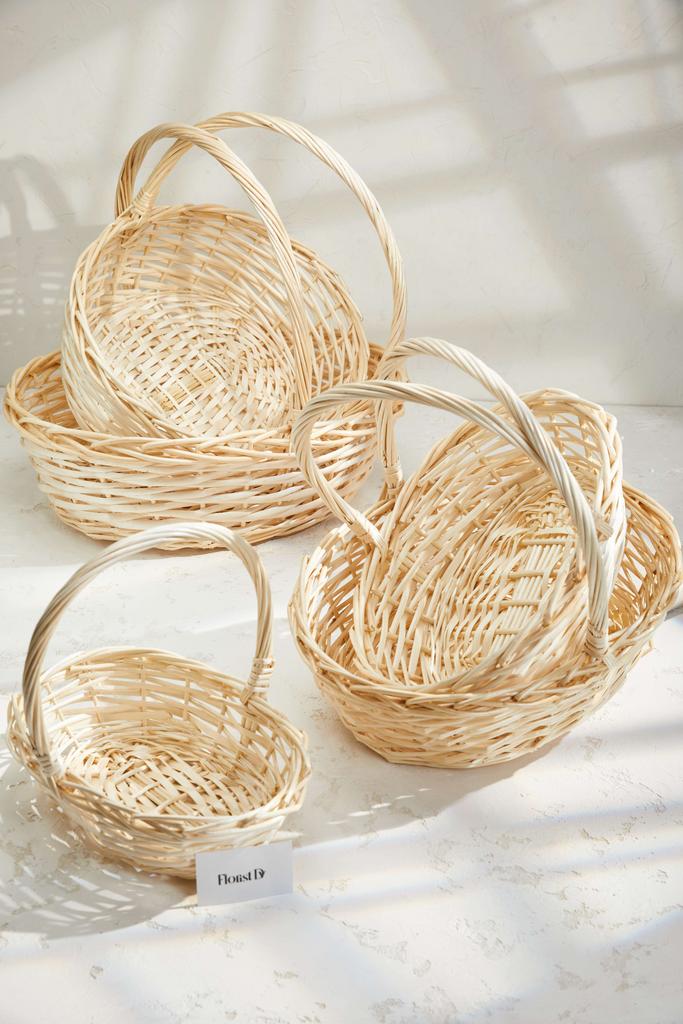 Набор круглых корзин (5шт.) - ГИГАНТ- Молочные