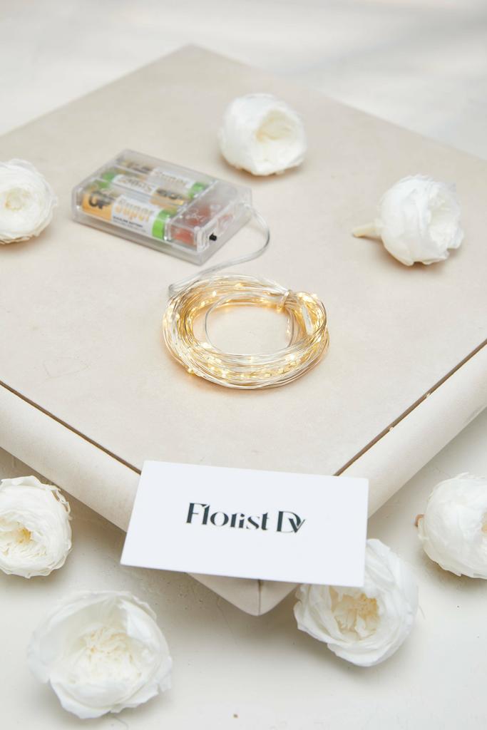 Гирлянда светодиодная на батарейках "Капельки дождя"