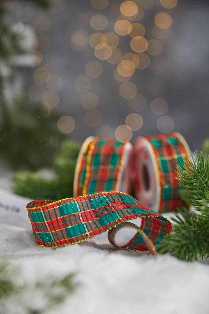 Новогодняя лента - Один дома 4 см