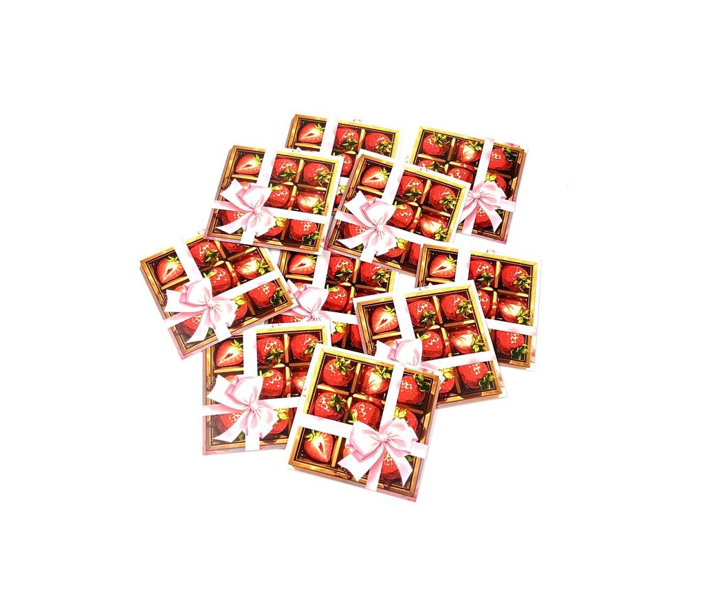 Открытка-карточка - Клубника в шоколаде