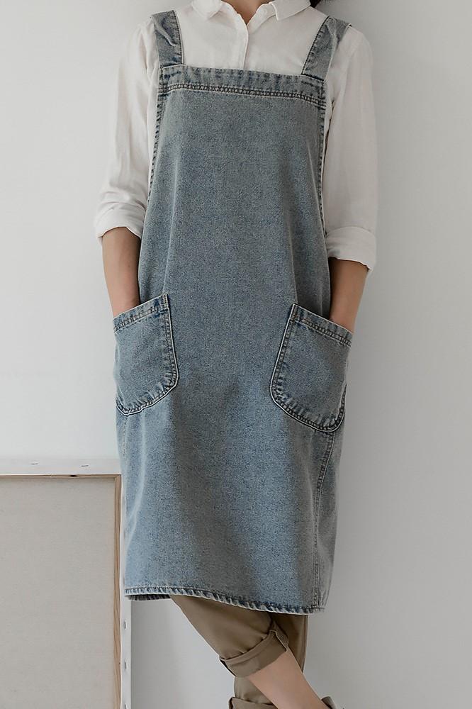 Фартук Деним - Голубой