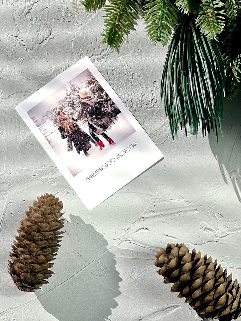 Мини-карточка Поларойд "МАНДАРИНОВОГО НАСТРОЕНИЯ"