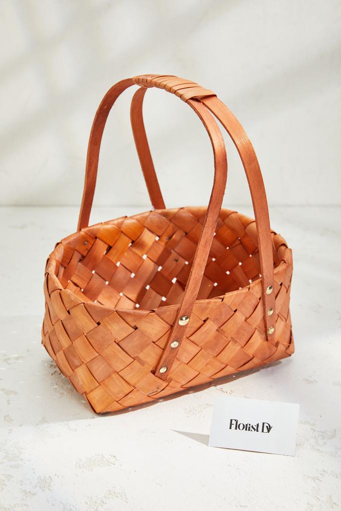 Набор плетенных корзин  сумочки - Карамель