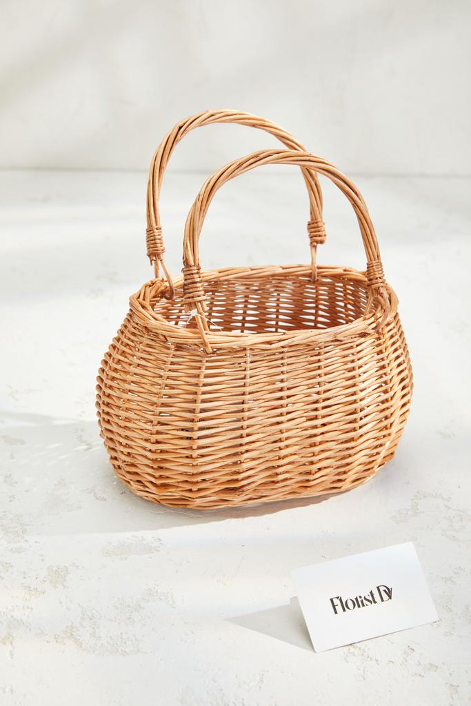 Корзинка Овальная Корейский стиль - Натуральная