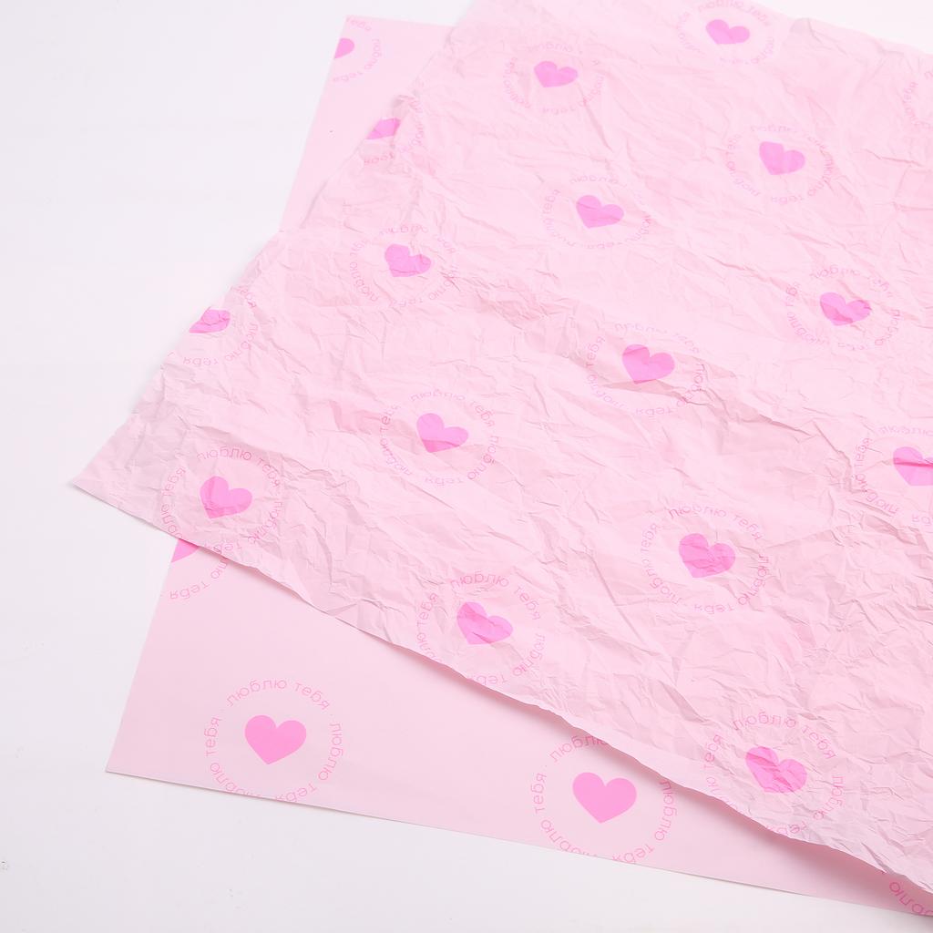 Тишью - Люблю тебя - Эмблема - Розовое