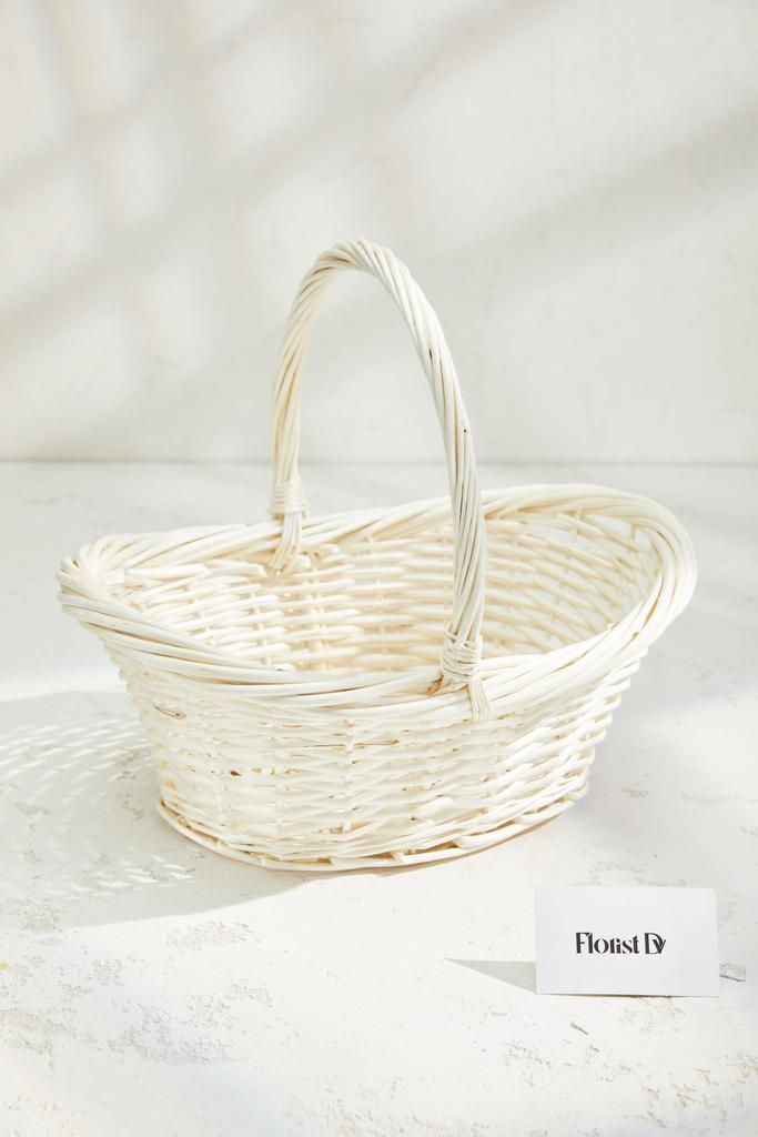 Корзина лодочка - Белая