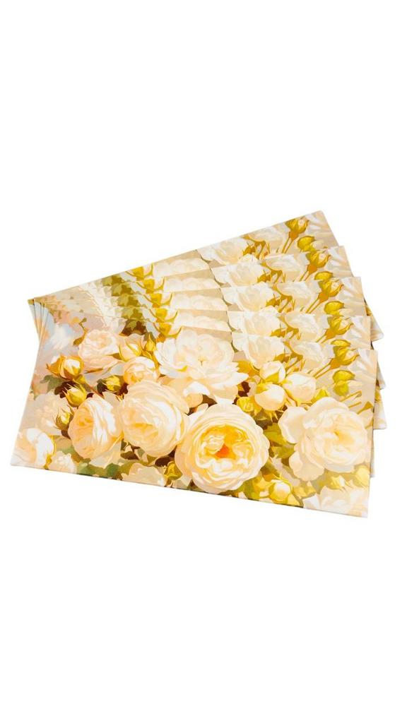 Конверт денежный - Белые розы (5 штук в комплекте)