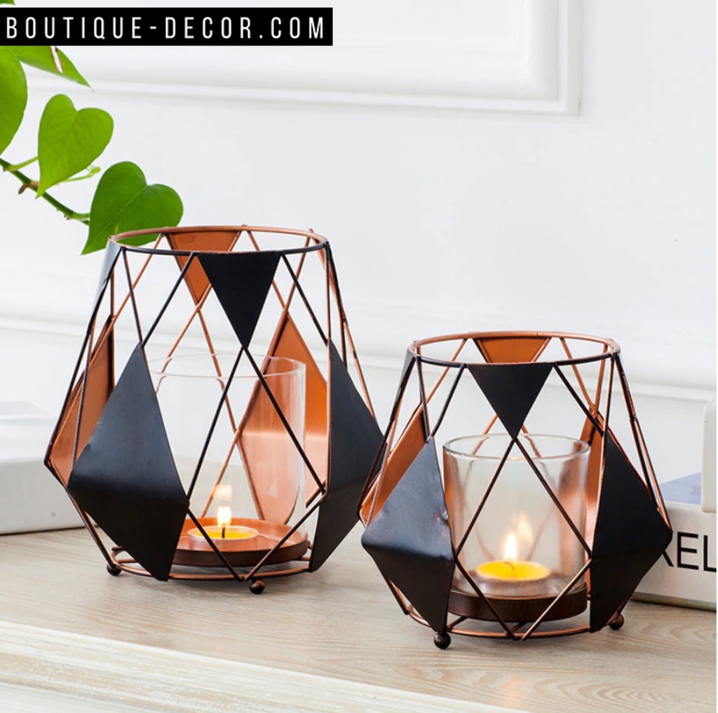 Декоративный дизайнерский подсвечник "Octagon sphere"