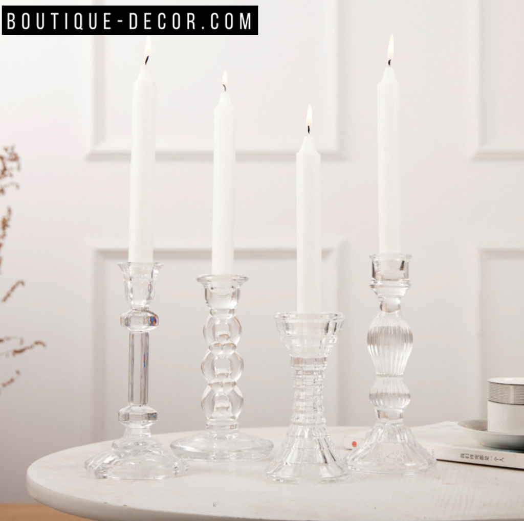 Декоративный дизайнерский подсвечник "clasik glass" хрустальный