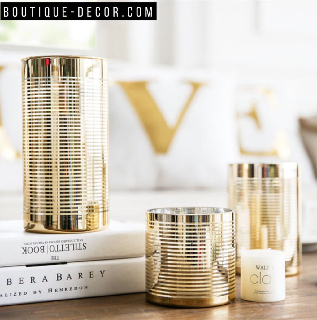 Декоративный дизайнерский подсвечник  "golden cup"