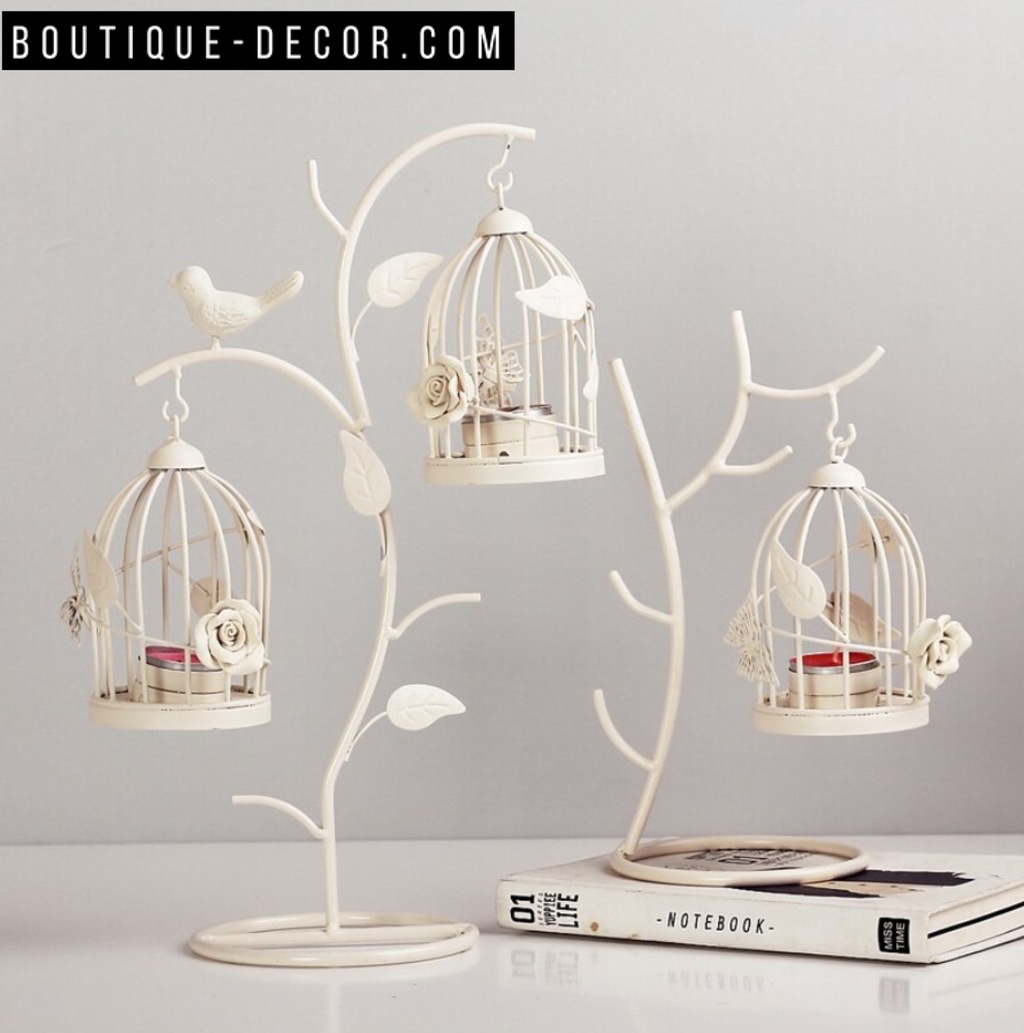 Декоративный дизайнерский подсвечник  металлический "Birdsnest2"