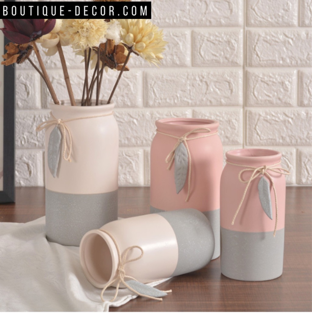 Купить вазу - "PinkGrey jar"