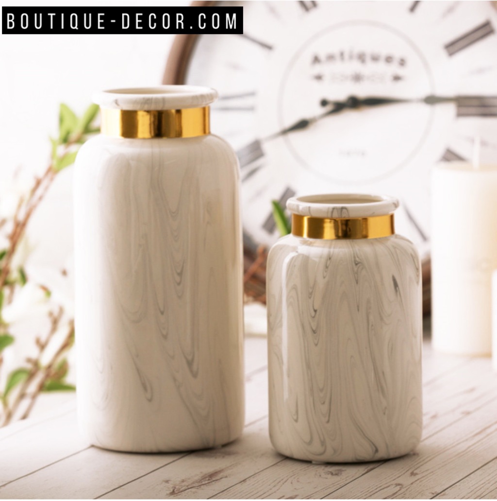 Купить вазу -  "Mramor ring jar "