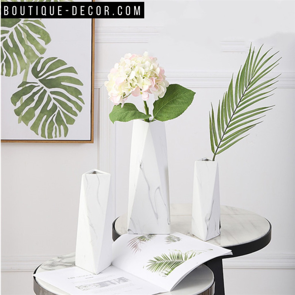 Купить вазу - "White marble vase"