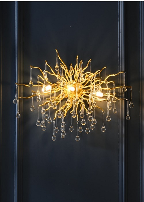 Настенный светильник, Бра ЭлисСвет  1030CH/1W GD, G9, 150 Вт