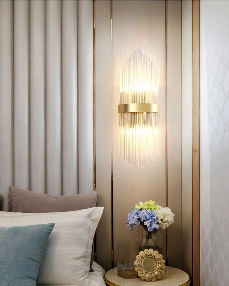 Настенный светильник, Бра ЭлисСвет  Хрустальный 1202BG/2, E14, 120 Вт