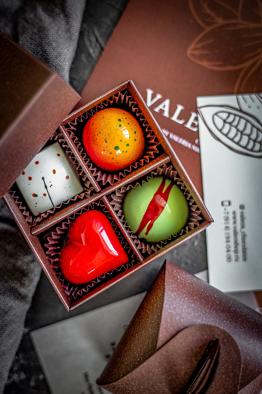 Подарочный набор из 4 конфет Valeo's